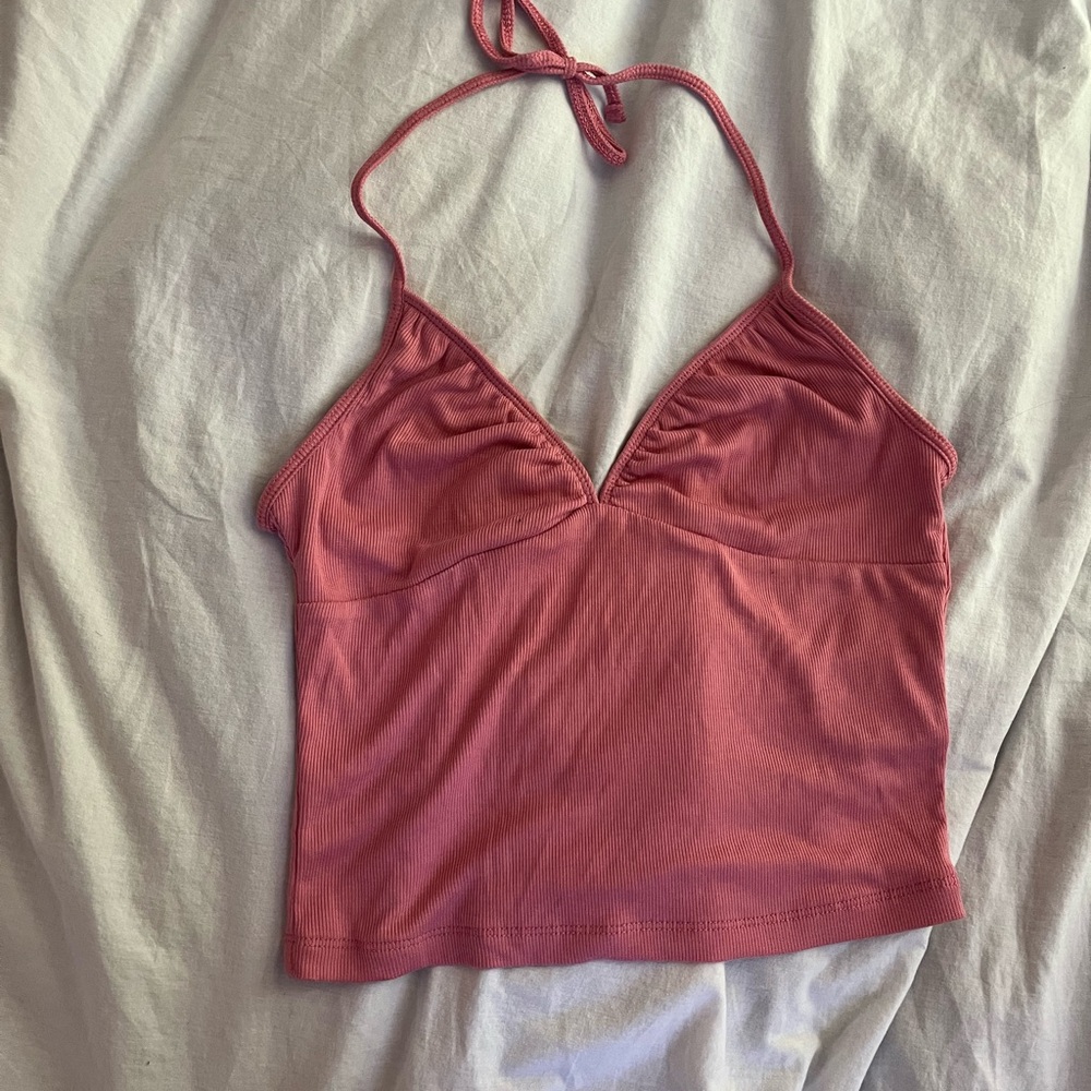 Sunday best (Aritiza) blush pink soft halter top